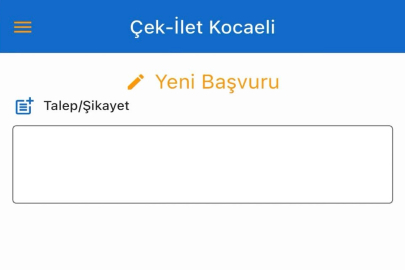 Kocaeli'de 'Çek İlet'e 5 binin üzerinde talep iletildi