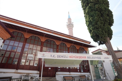Denizli'de cami avlularına nefes aldıran hizmet
