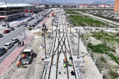Konya’da Stadyum-Şehir Hastanesi Tramvay Hattı hızla ilerliyor