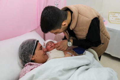 Gaziantep'de tüp bebek desteğinin ilk bebeği dünyaya geldi