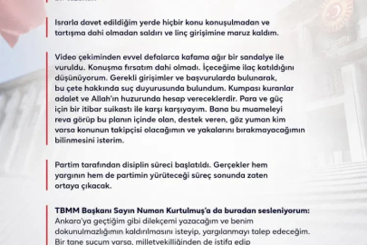 Ahmet Baran Yazgan'dan 'dokunulmazlık' açıklaması