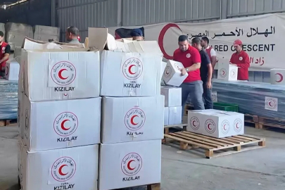 Türk Kızılayı, Gazze'de insani yardımlarını sürdürüyor