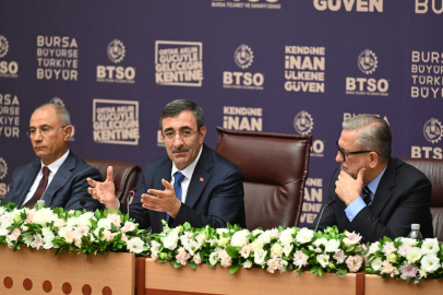 Cumhurbaşkanı Yardımcısı Cevdet Yılmaz BTSO’nun konuğu oldu