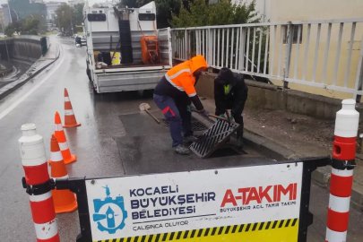 Kocaeli ekipleri yağışa karşı teyakkuzda