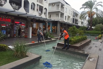 Antalya Kemer Liman Caddesi’nde kış öncesi bakım çalışması