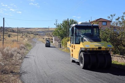 Kayseri Talas kırsalında asfalt atağı