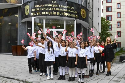 Ankara’da çocuklar Cumhuriyet Bayramı’nı coşkuyla kutladı
