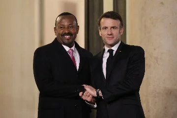 Etiyopya Başbakanı Abiy Ahmed Fransa'da