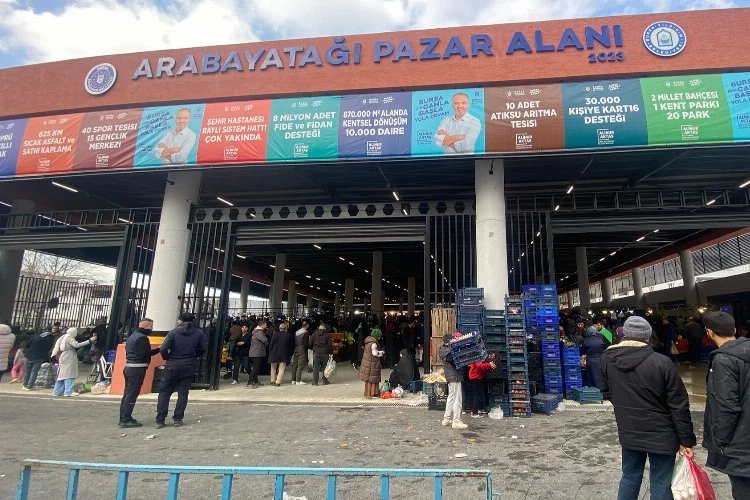 Bursa'da Arabayatağı’na modern kapalı pazar alanı
