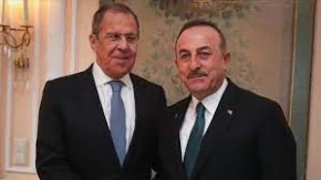 Çavuşoğlu, Rusya Dışişleri Bakanı Lavrov'u karşıladı