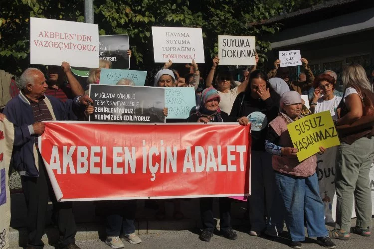 Muğla’da DSİ önünde 'su hakkı' talebi