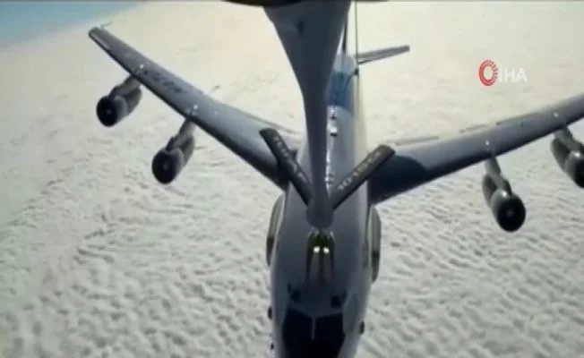Türk Hava Kuvvetleri, NATO’ya ait uçağa havada yakıt ikmali yaptı