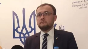  Ukrayna’nın Ankara Büyükelçisi Bodnar, Dışişleri Bakanlığına geldi